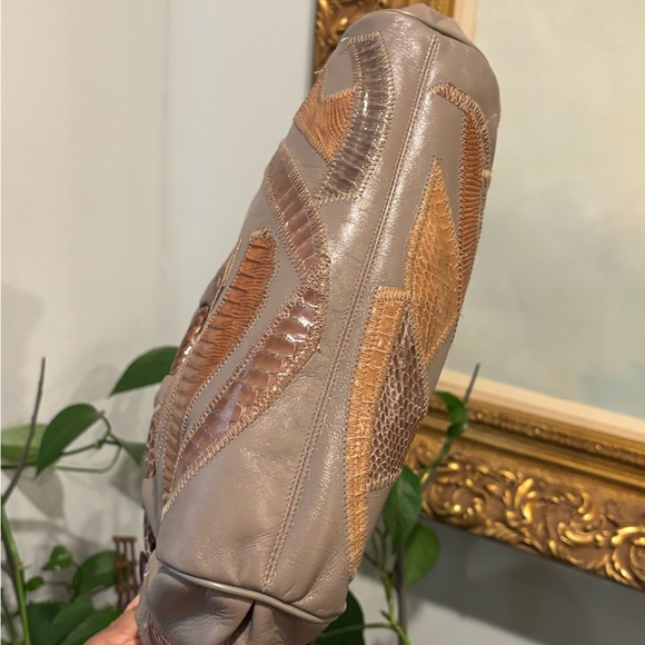 VARON Vintage Patchwork Leather Clutch